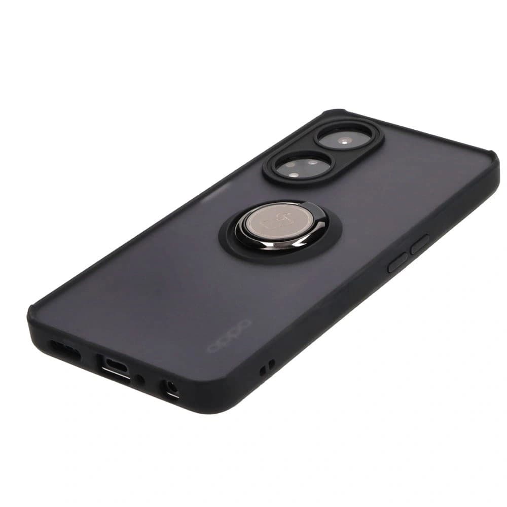 Bizon Case Hybrid Ring Oppo A98 5G rauchig mit einem schwarzen Rahmen - 3