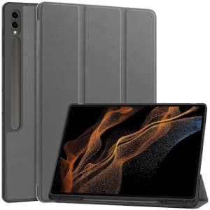 Bizon Case Tab Lizard Samsung Galaxy Tab S10 Ultra / S9 Ultra grey