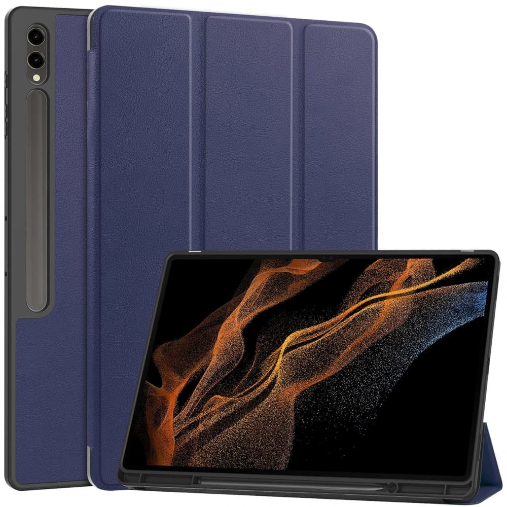 Bizon Case Tab Lizard Samsung Galaxy Tab S10 Ultra / S9 Ultra navy blue - 1