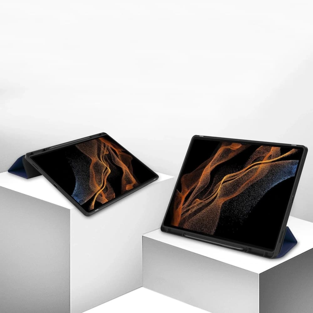 Bizon Case Tab Lizard Samsung Galaxy Tab S10 Ultra / S9 Ultra navy blue - 4