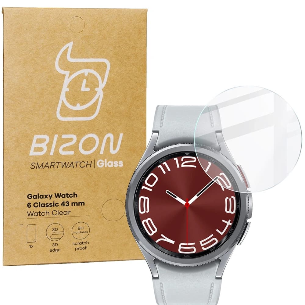 Bizon Glass Watch Clear Samsung Galaxy Watch 6 Classic 43 mm - 1