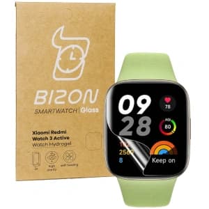 Bizon Glas Uhr Hydrogel Redmi Uhr 3 Aktiv [2 PACK] (Uhr)