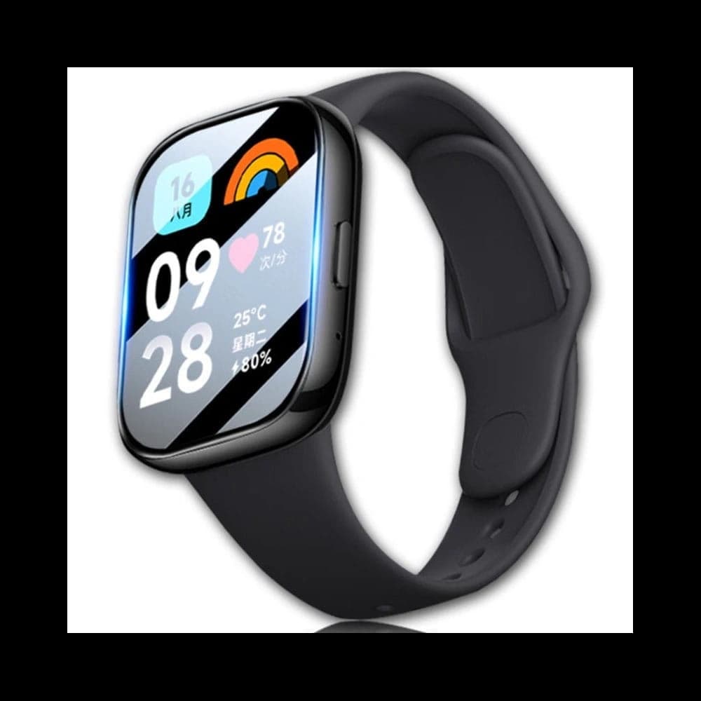 Bizon Glas Uhr Edge Hybrid Redmi Uhr 3 Aktiv schwarz - 2