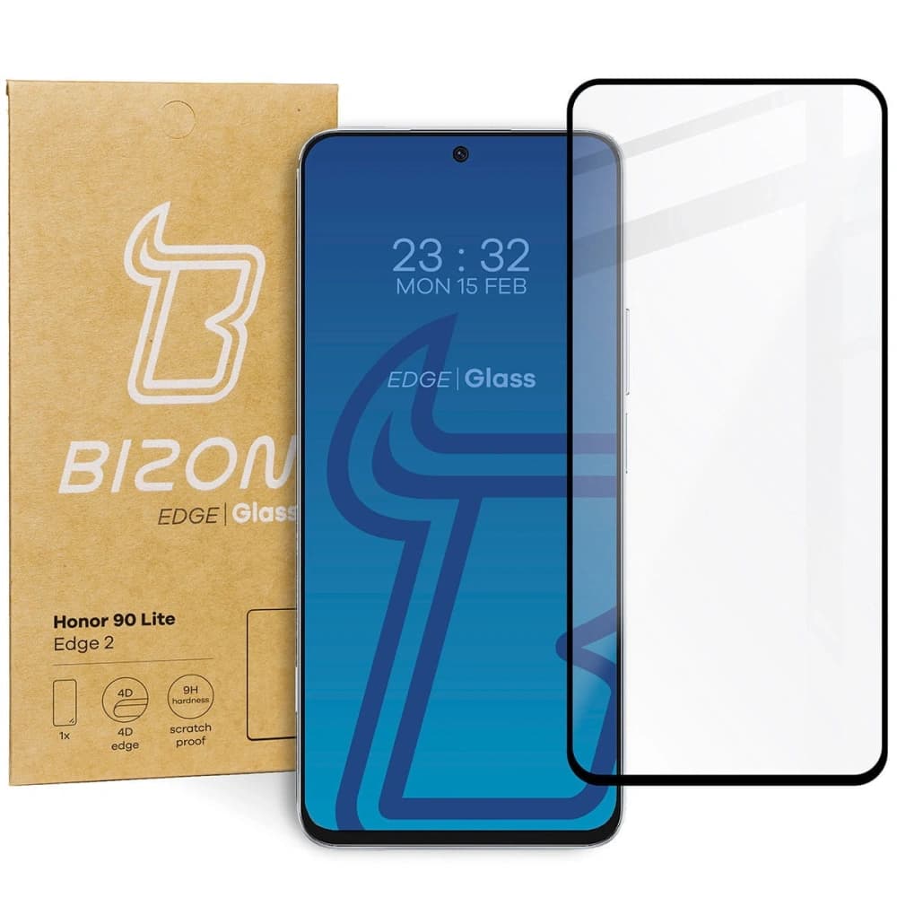 Bizon Glass Edge 2 Honor 90 Lite schwarz - 1
