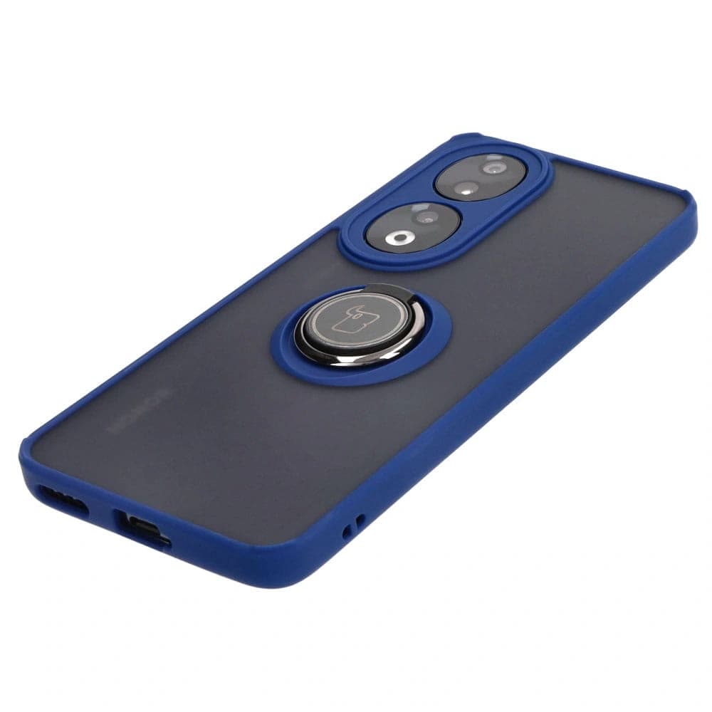 Bizon Case Hybrid Ring Honor 90 rauchig mit einem marineblauen Rahmen - 3