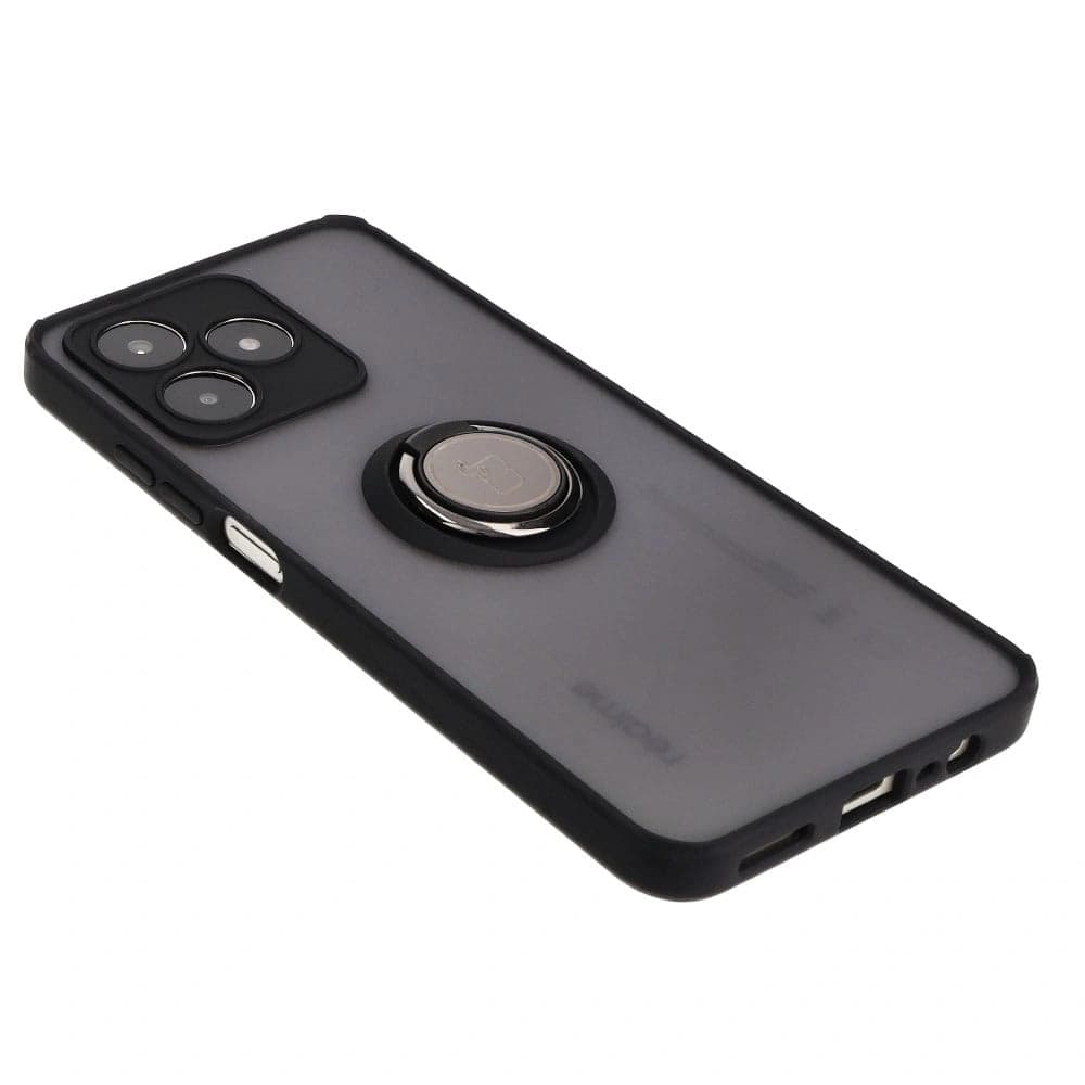 Bizon Case Hybrid Ring Realme C53 / C51 smoky with a black frame - 4