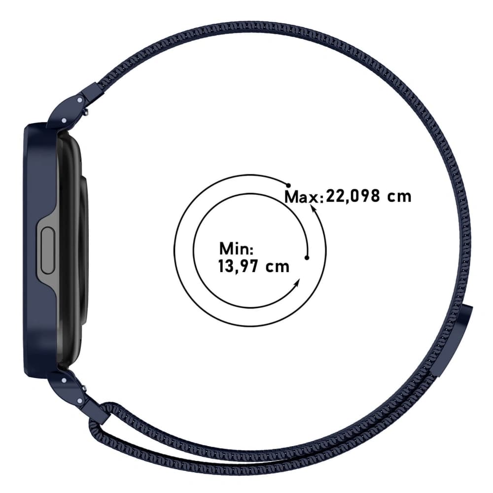 Bizon Strap + Case Watch Chain Xiaomi Redmi Watch 3 Active navy blue - 4