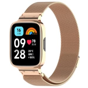 Bizon Strap + Case Watch Chain Xiaomi Redmi Watch 3 Active roségold