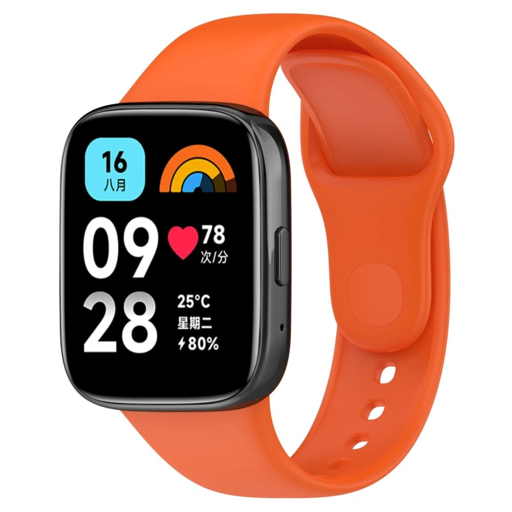 Bizon Strap Uhr Punkte Xiaomi Redmi Uhr 3 Aktiv orange - 1