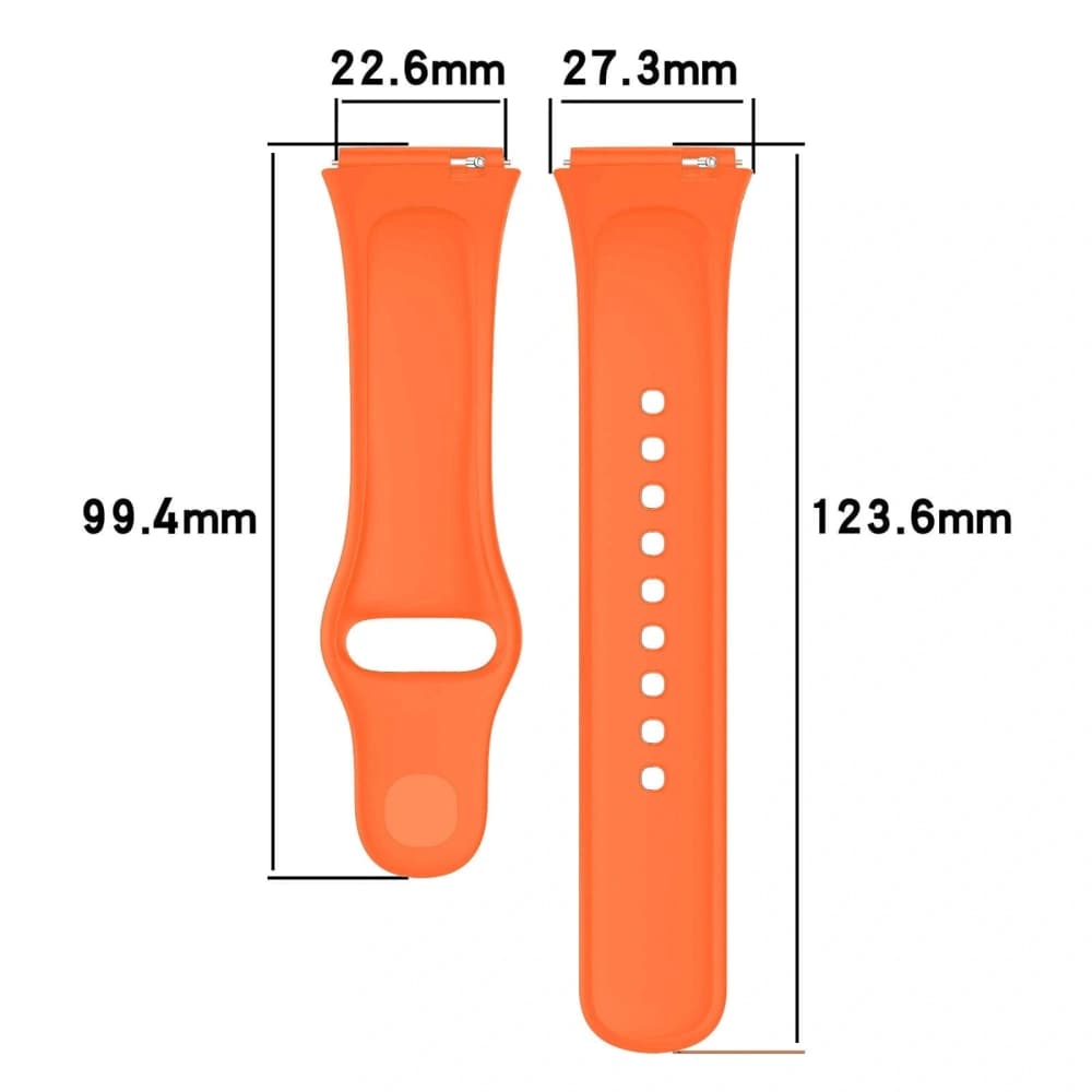 Bizon Strap Uhr Punkte Xiaomi Redmi Uhr 3 Aktiv orange - 2
