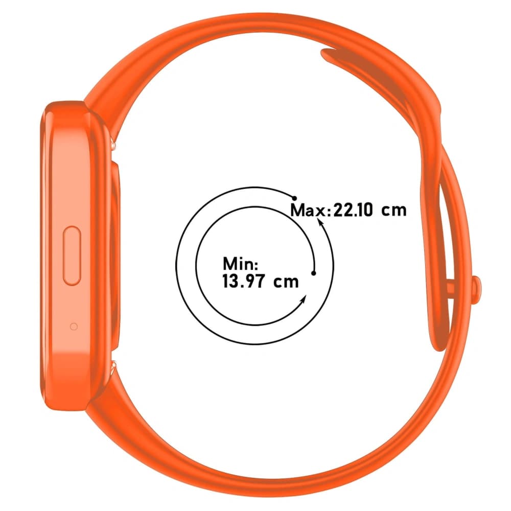 Bizon Strap Uhr Punkte Xiaomi Redmi Uhr 3 Aktiv orange - 4