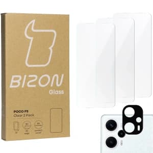 BIZON Clear 3x Bildschirmglas + Kameraglas Xiaomi Poco F5