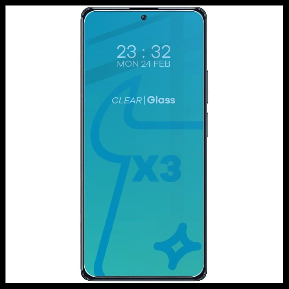 BIZON Clear 3x Bildschirmglas + Kameraglas Xiaomi Poco F5 - 3