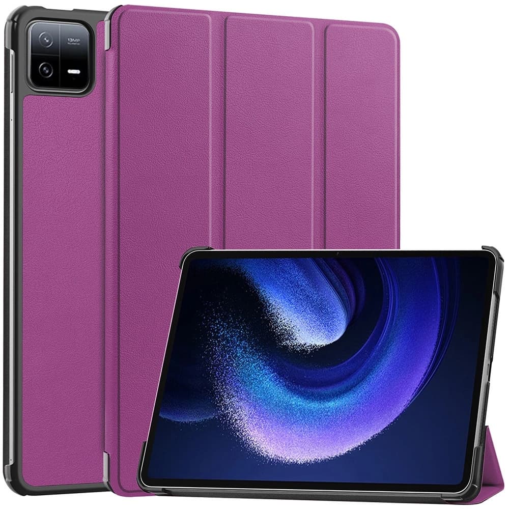 Bizon Case Tab Croc Xiaomi Pad 6 / Pad 6 Pro dunkel lila - 1