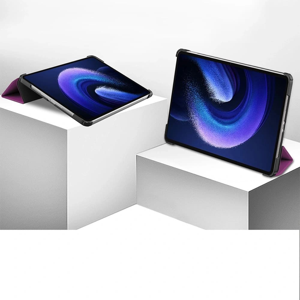 Bizon Case Tab Croc Xiaomi Pad 6 / Pad 6 Pro dunkel lila - 2