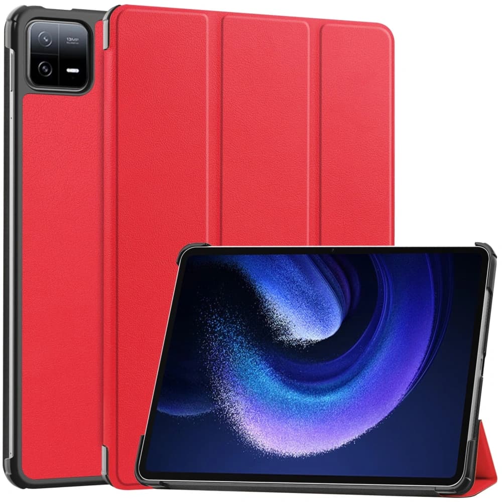 Bizon Case Tab Croc Xiaomi Pad 6 / Pad 6 Pro red - 1