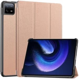Bizon Case Tab Croc Xiaomi Pad 6 / Pad 6 Pro rose gold