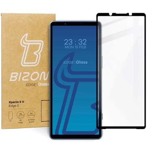 Bizon Glass Edge 2 Sony Xperia 5 V black