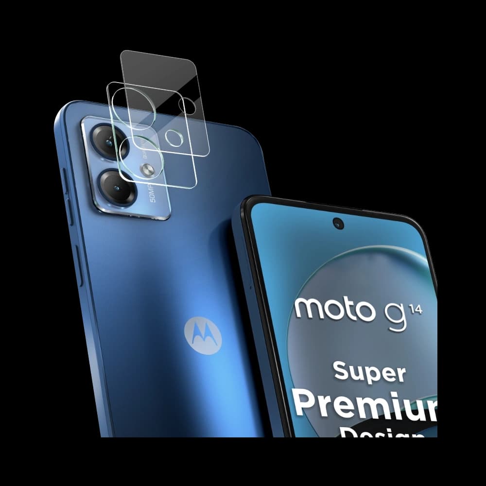 Bizon Glass Lens Moto G14 [2 PACK] - 5