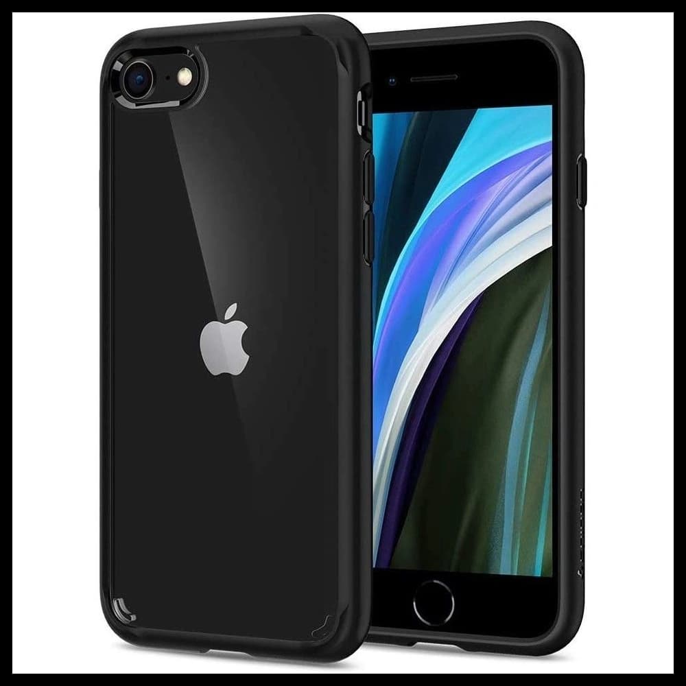 Spigen Apple Tasche Ultra Hybrid iPhone SE 2022/SE 2020/8/7 Schwarz - 1