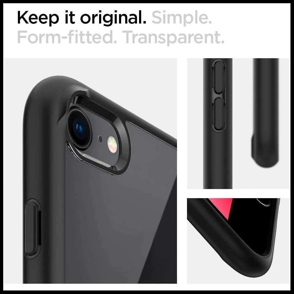 Spigen Apple Tasche Ultra Hybrid iPhone SE 2022/SE 2020/8/7 Schwarz - 2