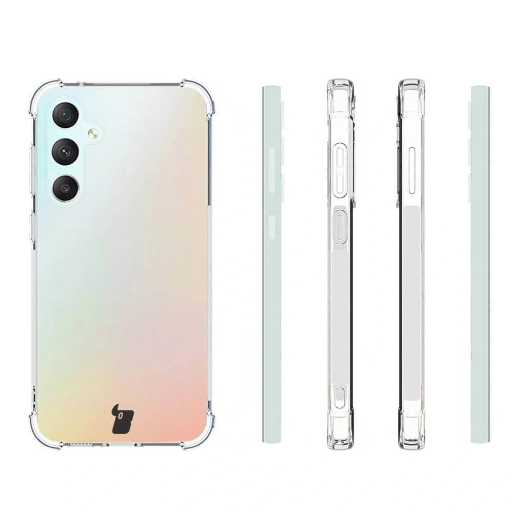 Bizon Case Clear Pack Hülle + 2x Bildschirmglas Samsung Galaxy S23 FE klar - 4