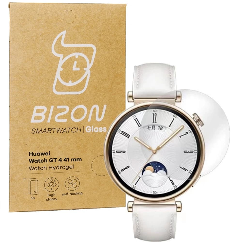 Bizon Glass Watch Hydrogel Huawei Watch GT 4 41 mm [2 PACK] - 1
