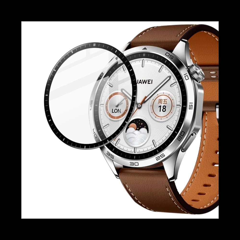 Bizon Glass Watch Edge Hybrid Huawei Uhr GT 4 46 mm schwarz - 3