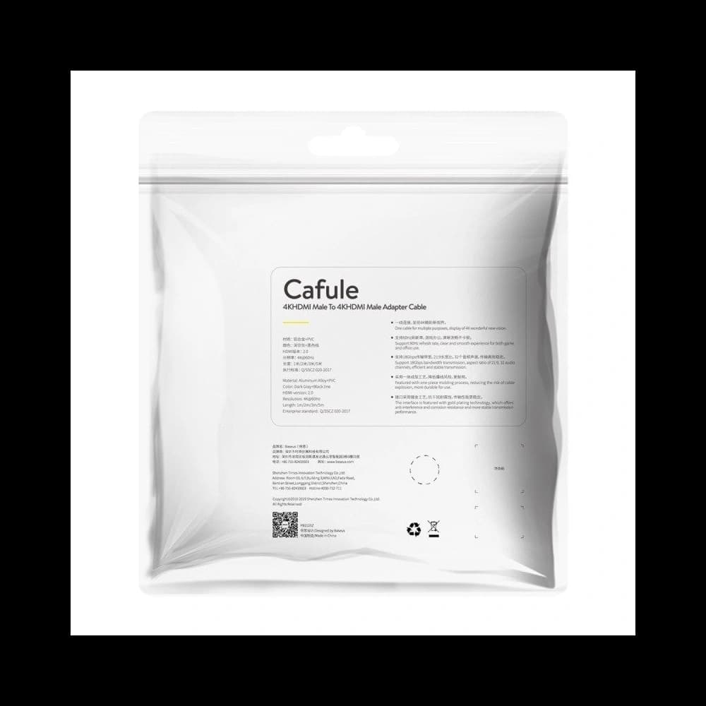 Baseus Kabel Cafule 4KHDMI auf 4KHDMI 1m Schwarz - 6