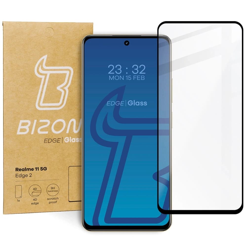 Bizon Glass Edge 2 Realme 11 5G black - 1