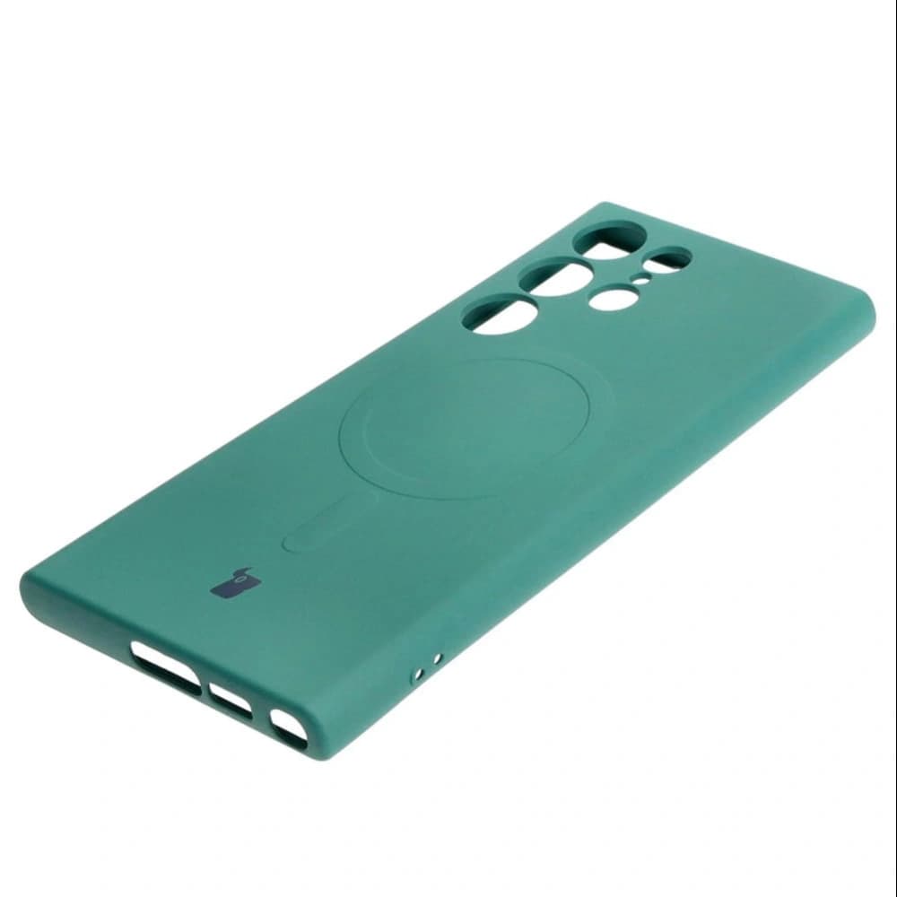 Bizon Case Silicone Magnetic Samsung Galaxy S23 Ultra dark green - 3