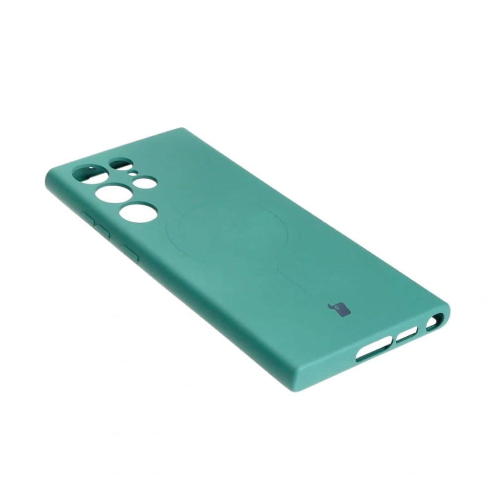 Bizon Case Silicone Magnetic Samsung Galaxy S23 Ultra dark green - 4