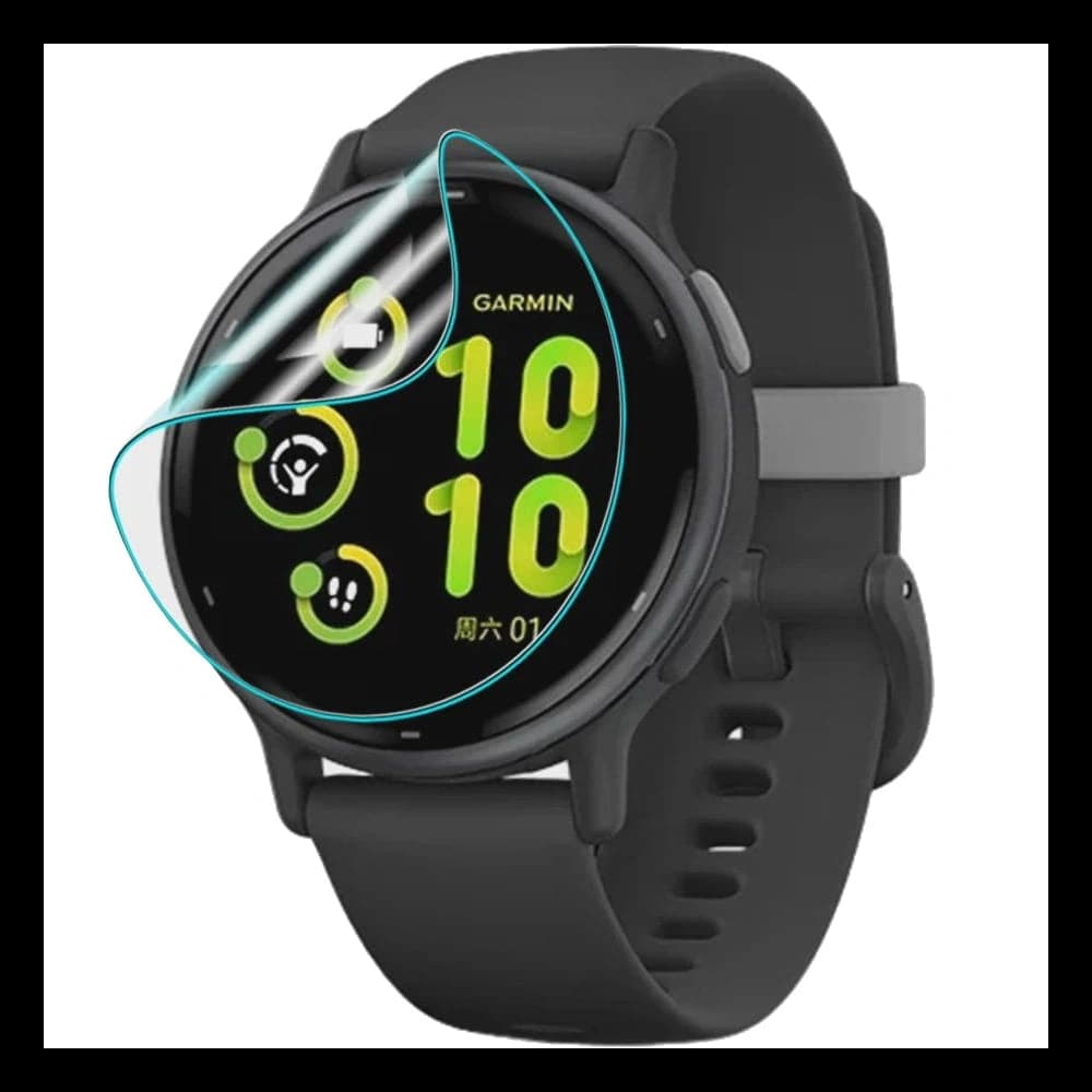 Bizon Glass Watch Hydrogel Garmin Vivoactive 5 [2 PACK] - 3
