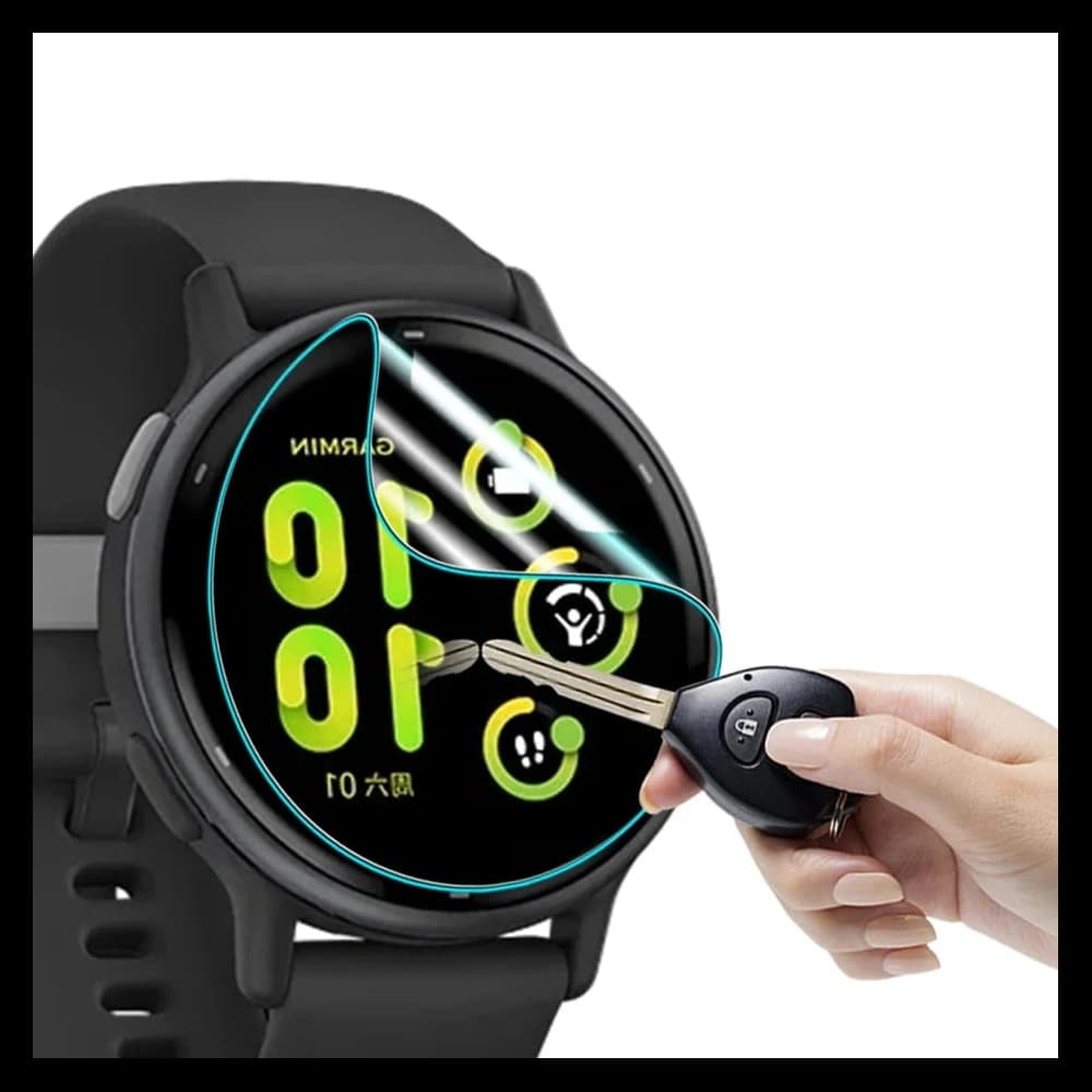 Bizon Glass Watch Hydrogel Garmin Vivoactive 5 [2 PACK] - 6