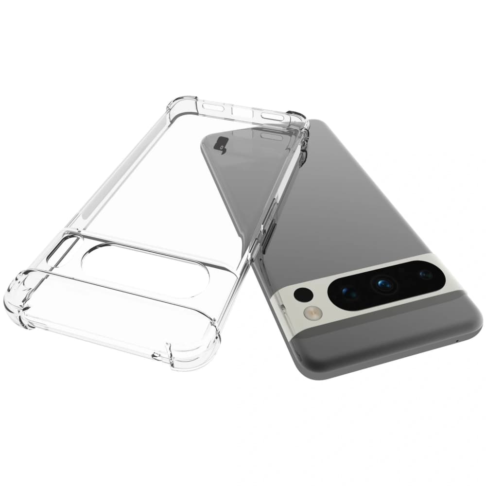 Bizon Case Clear Pack Hülle + 2x Displayschutzglas Google Pixel 8 Pro klar - 5