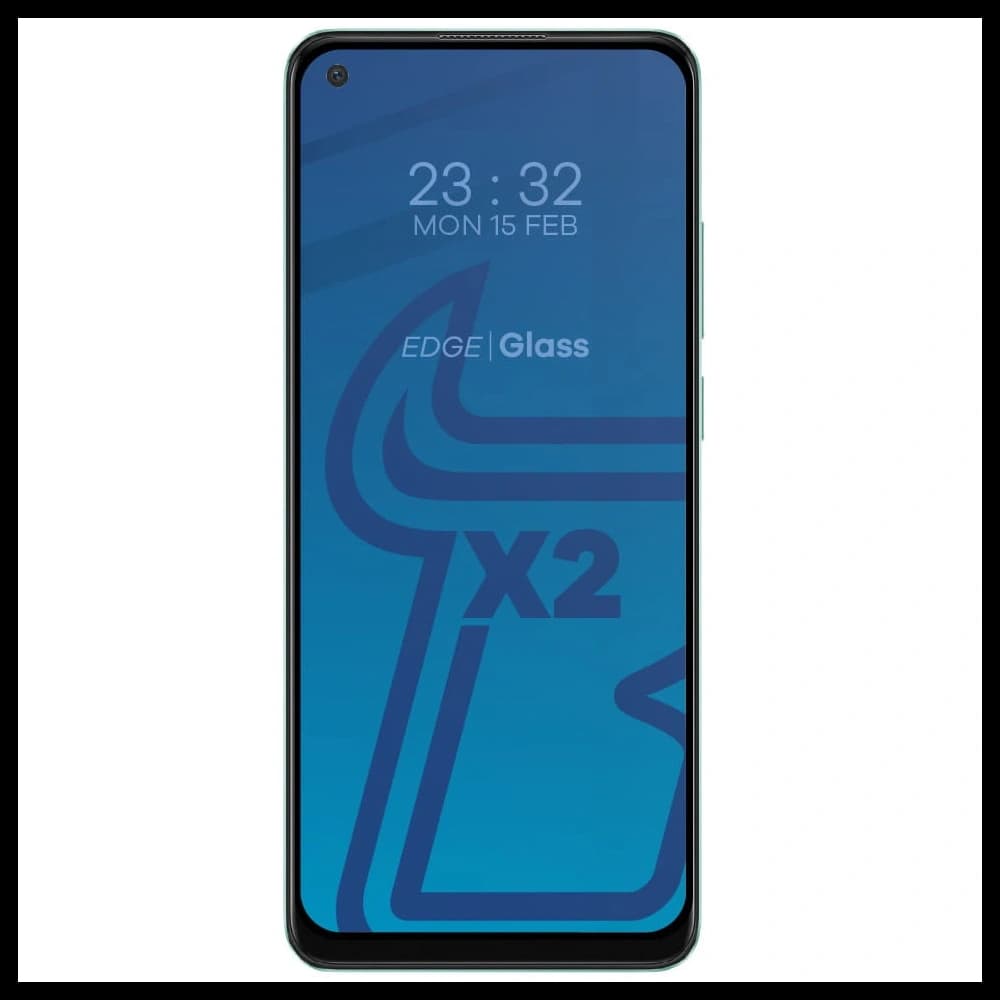 BIZON Edge 2x Bildschirmglas + Kameraglas für Oppo A78 4G - 3