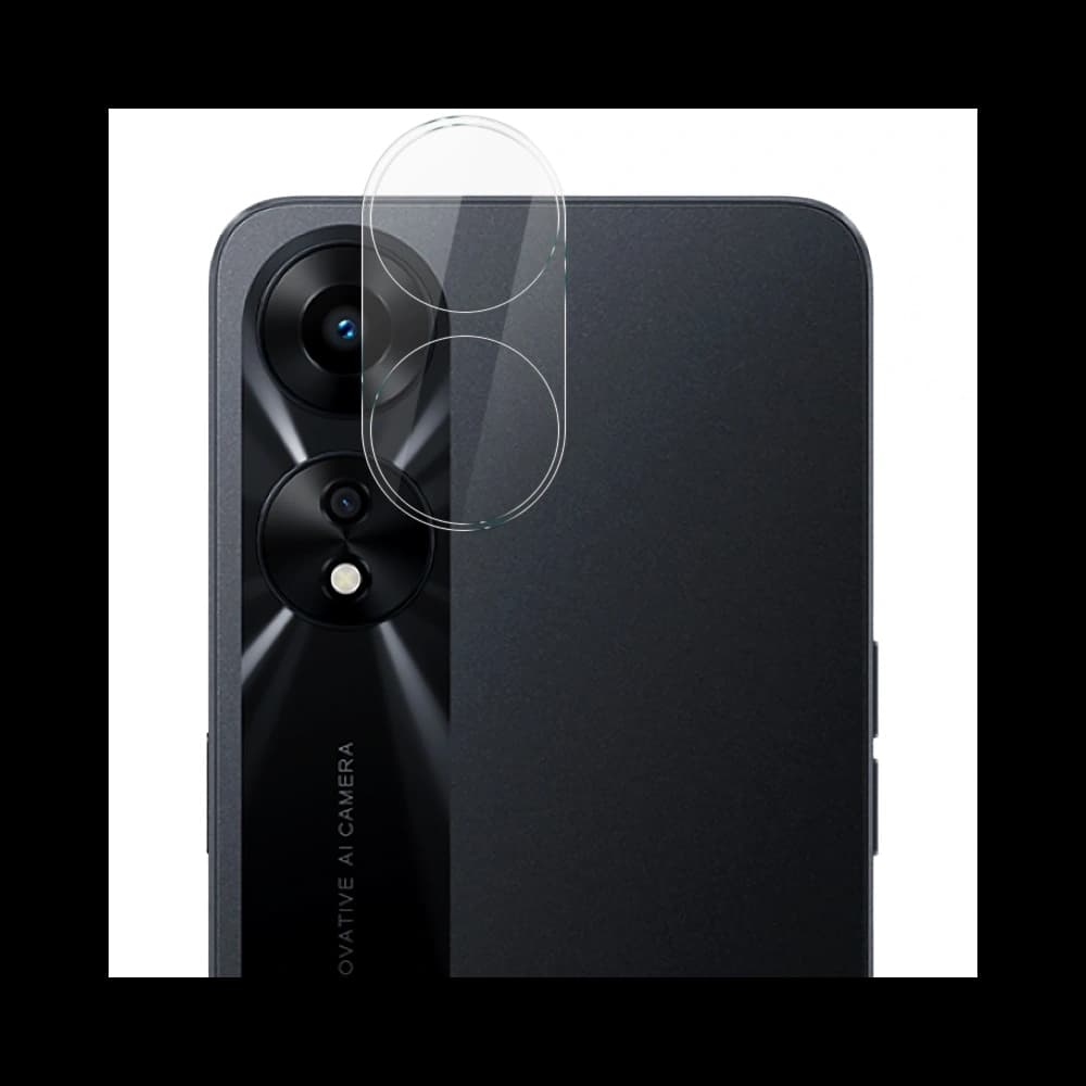 BIZON Edge 2x Bildschirmglas + Kameraglas für Oppo A78 4G - 6