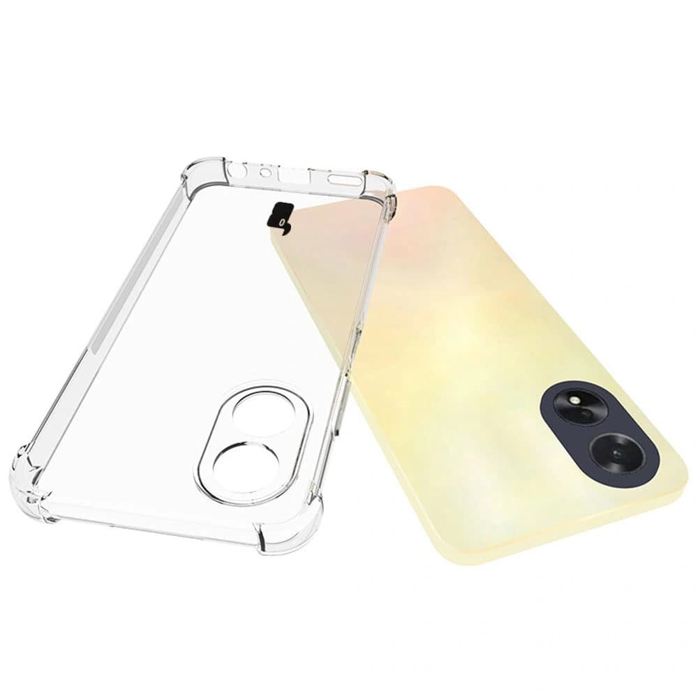 Bizon Case Clear Pack Hülle + 2x Displayglas für Oppo A38 4G klar - 5