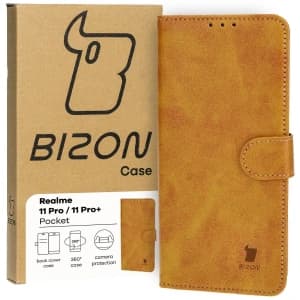 Bizon Case Tasche Realme 11 Pro / 11 Pro+ braun