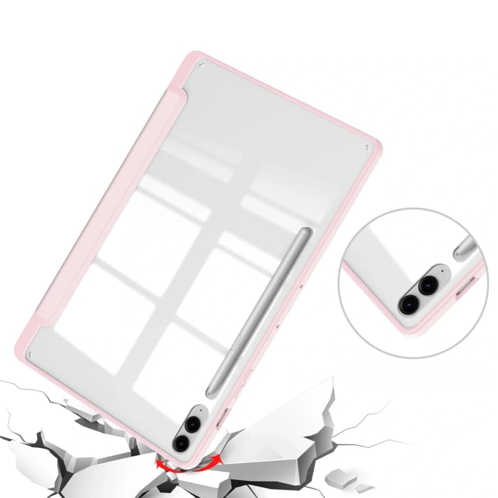 Bizon Case Tab Clear Matt Samsung Galaxy Tab S9 FE Plus hellrosa - 6