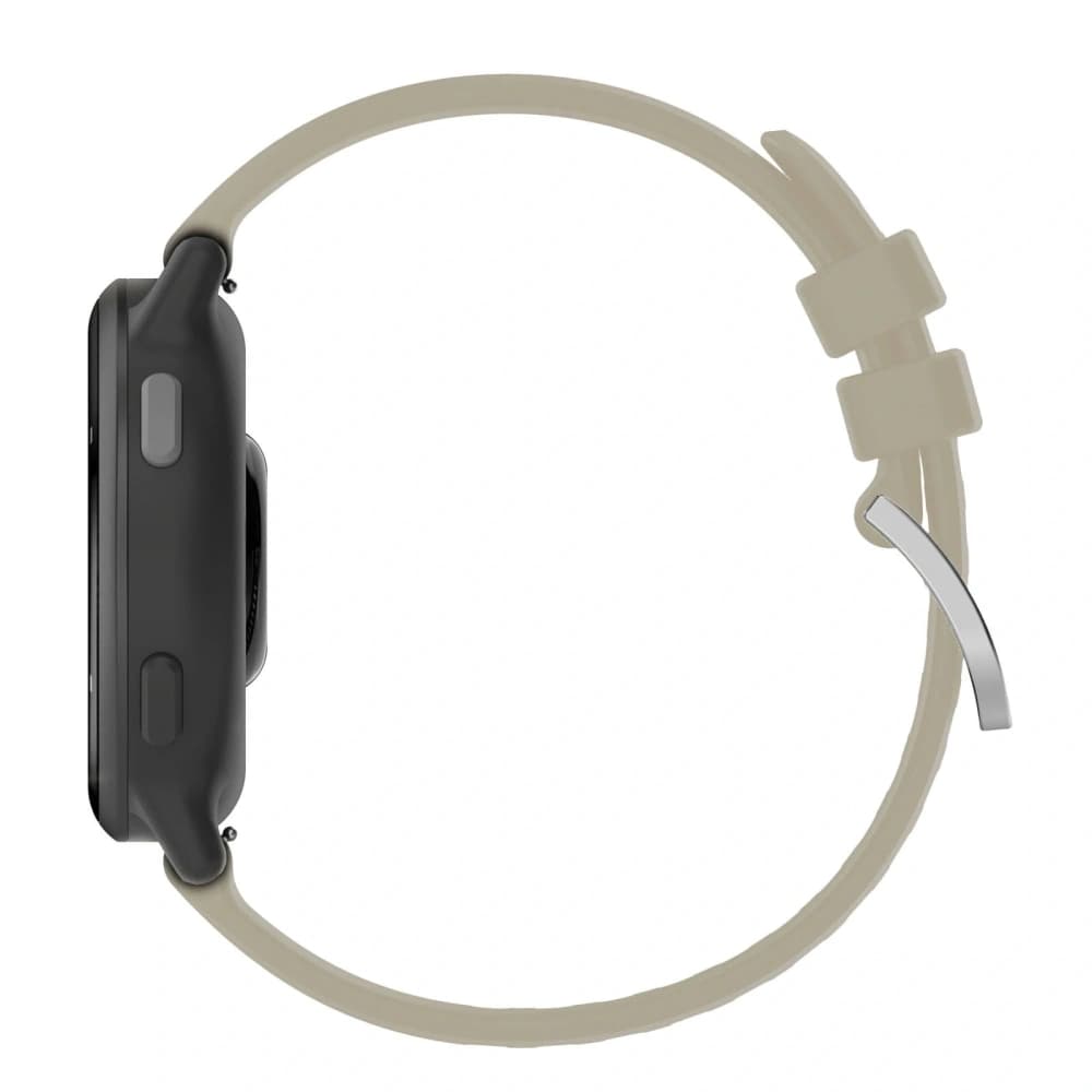 Bizon Armband Uhr Silikon Pro Garmin Vivoactive 5 hellgrau - 4