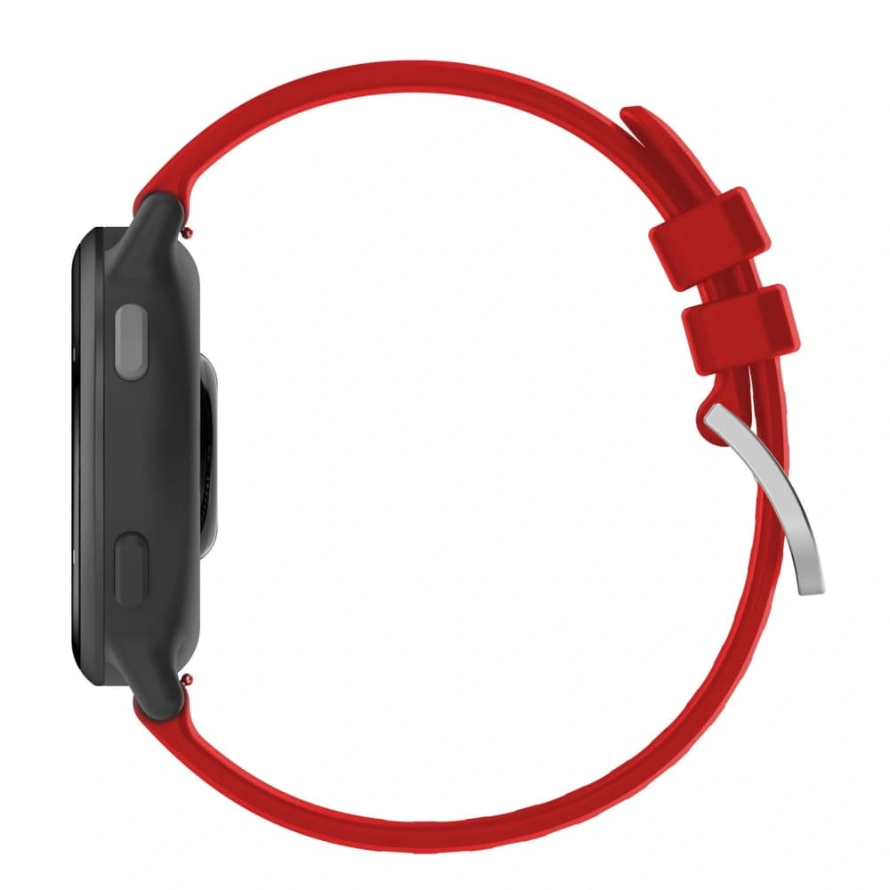 Bizon Armband Uhr Silikon Pro Garmin Vivoactive 5 rot - 4