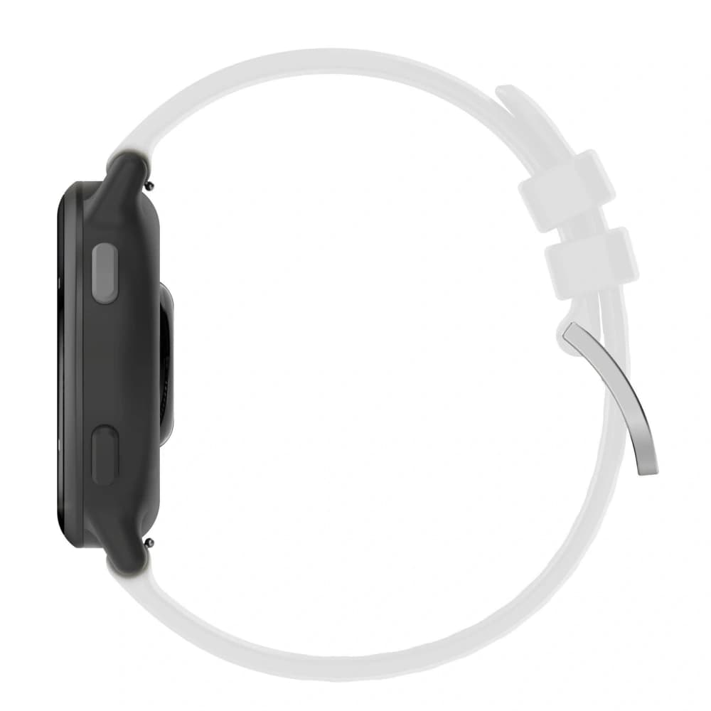 Bizon Armband Uhr Silikon Pro Garmin Vivoactive 5 weiß - 4