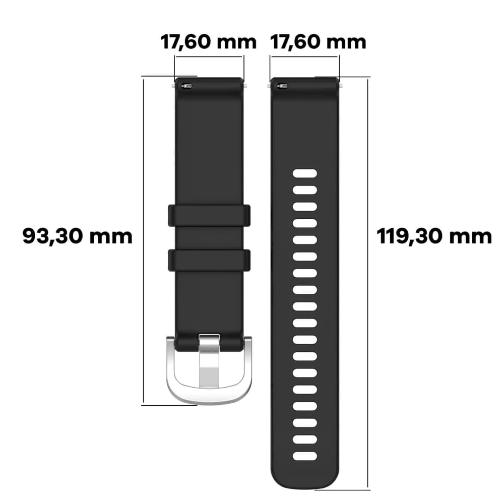 Bizon Strap Uhr Silikon Pro Huawei Uhr GT 5 Pro 42mm/GT 5 41mm/GT 4 41mm schwarz - 2