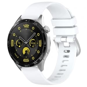Bizon Strap Uhr Silikon Pro Huawei Watch GT 5 Pro 42mm/GT 5 41mm/GT 4 41mm weiß