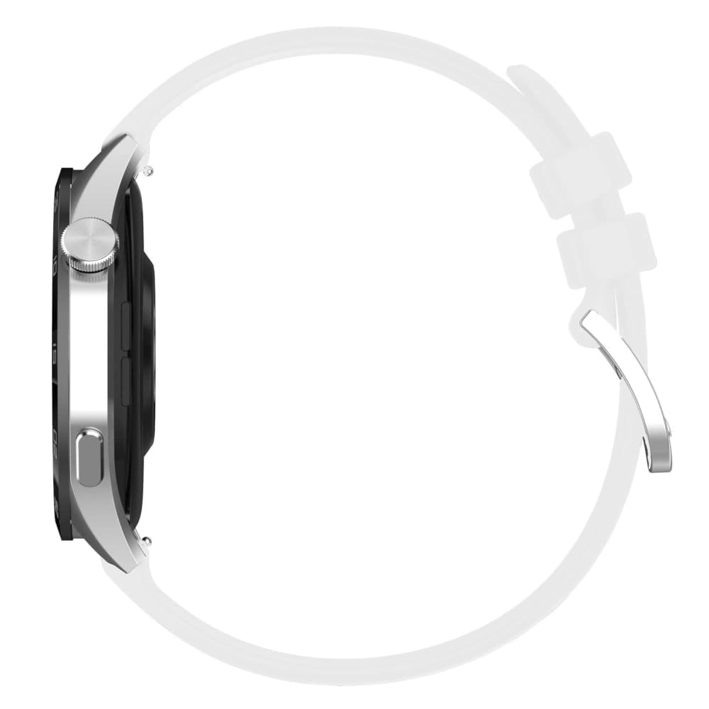 Bizon Strap Uhr Silikon Pro Huawei Watch GT 5 Pro 42mm/GT 5 41mm/GT 4 41mm weiß - 4