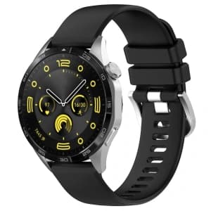 Bizon Strap Uhr Silikon Pro Huawei Uhr GT 5 Pro/GT 5/GT 4 46mm schwarz