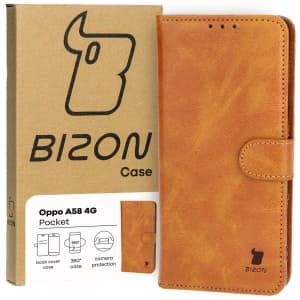 Bizon Case Pocket Oppo A58 4G brown