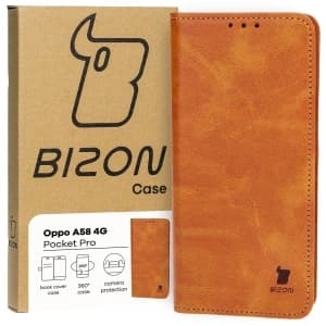 Bizon Case Pocket Pro Oppo A58 4G brown