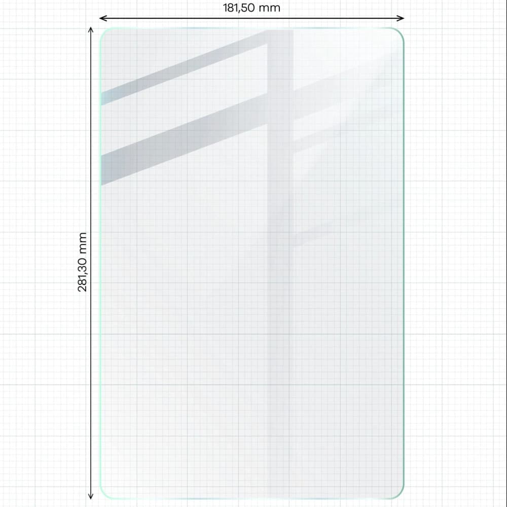 Bizon Glass Tab Clear Samsung Galaxy Tab S10 Plus/S9 FE Plus/S9 Plus/S8 Plus/S7 Plus/S7 FE [2 PACK] - 2